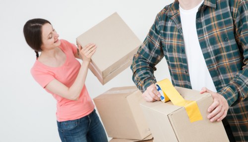Removal team planning flat removals in Northharrow near apartment access