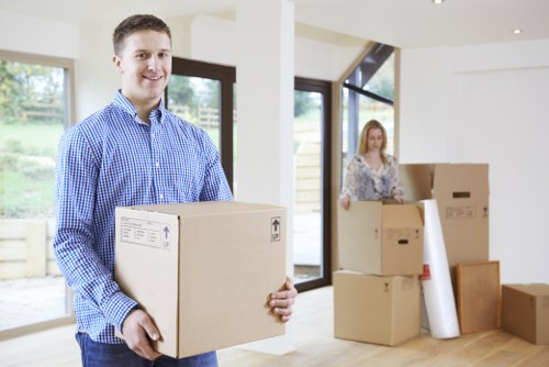 Storage pricing quote with boxes and furniture for a Northharrow property