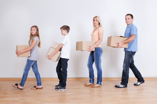Carefully packed moving boxes for Northharrow removals